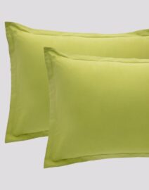 coppia federe paint verde